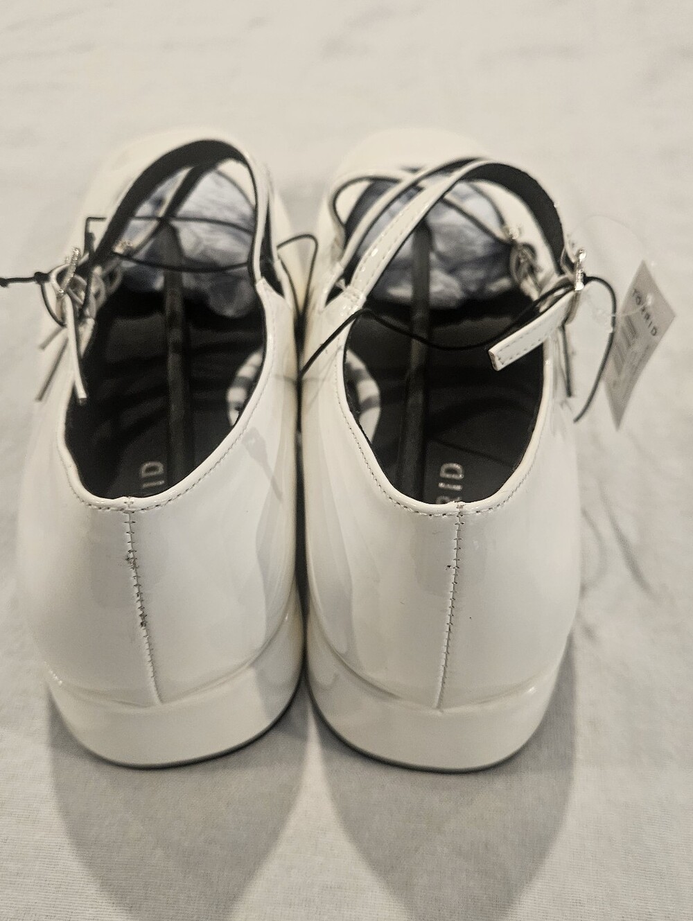 NWT Torrid Multistrap Micro Heel Mary Jane 8WW White/ Ivory - Picture 3 of 8